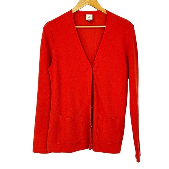 CAbi Passage Snap Front V-Neck Cardigan Sweater - Picture 1 of 5